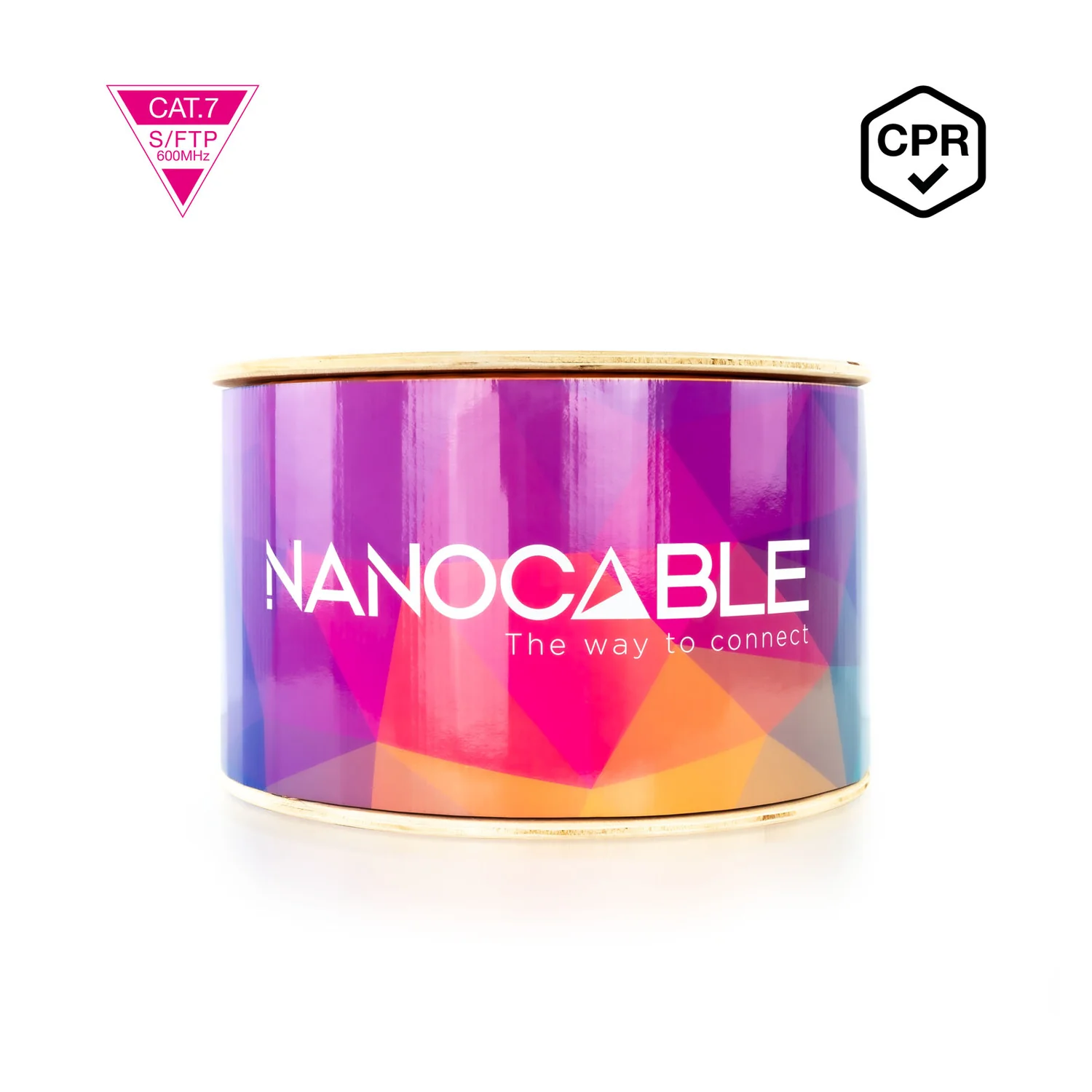 Bobina de Cabo de Rede Nanocable Cat.7 SFTP PIMF AWG23 305m LSZH Laranja - Imagem 2