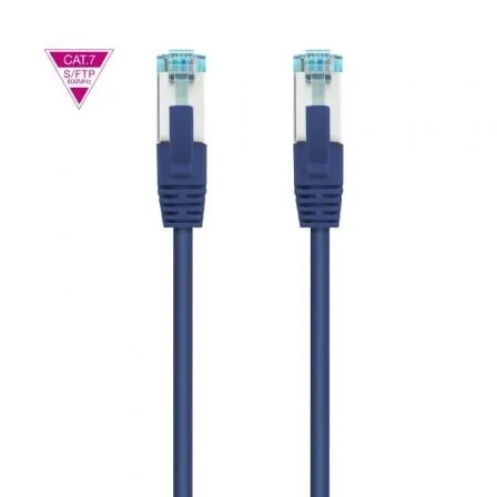 Cabo de Rede Nanocable RJ45 SFTP Cat.7 10Gbps AWG26 LSZH 25cm Azul