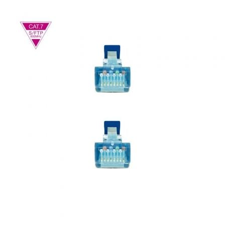 Cabo de Rede RJ45 Nano Cable SFTP Cat.7 10Gbps AWG26 1m Azul - Imagem 3