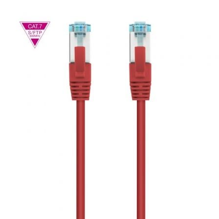 Cabo de Rede Nanocable Cat.7 SFTP 2m RJ45 AWG26 10Gbps Vermelho