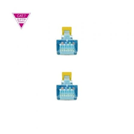 Cabo de Rede NANO CABLE RJ45 SFTP Categoria 7 AWG26 10Gbps 2m Amarelo - Imagem 3