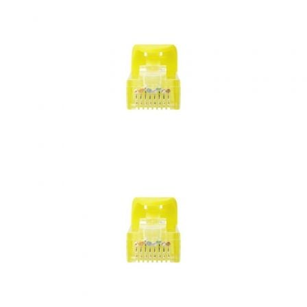 Cabo de Rede Nanocable Cat.6A UTP RJ45 LSZH AWG24 100% Cobre 25cm Amarelo - Imagem 3