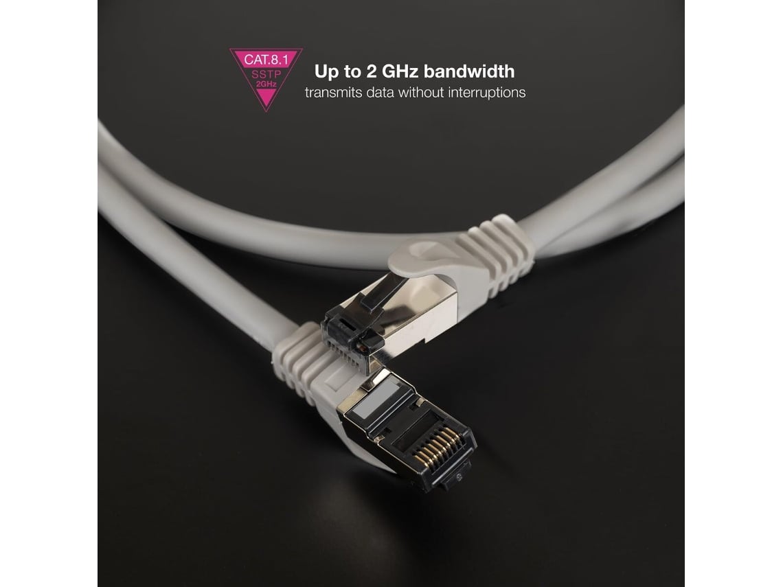 Cabo de Rede RJ45 SSTP Nanocable 10.20.2001-L150 Cat.8.1/ 1.5m/ Cinzento - Imagem 6