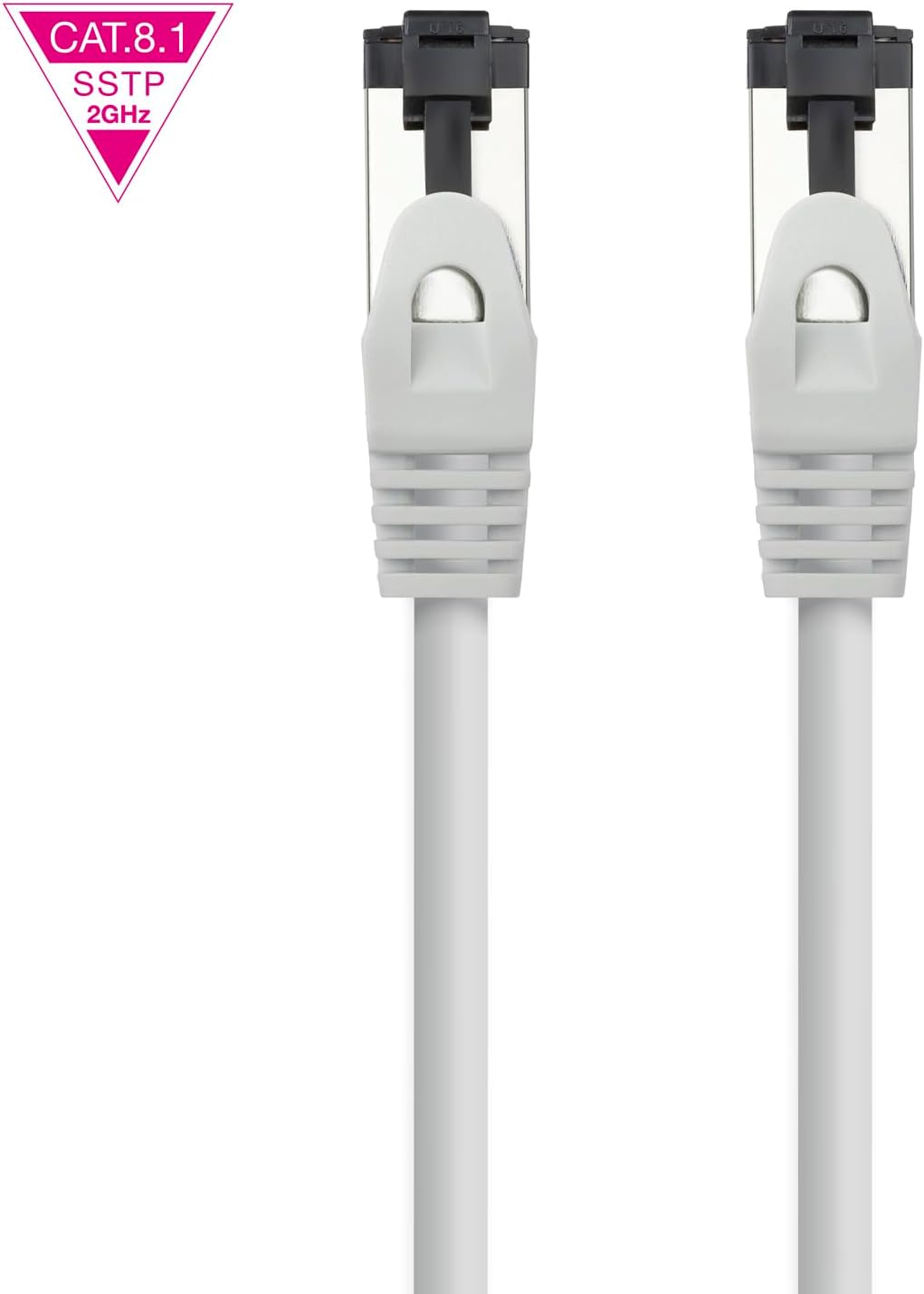 Cabo de Rede RJ45 SSTP Nanocable 10.20.2001 Cat.8.1/ 1m/ Cinzento - Imagem 3