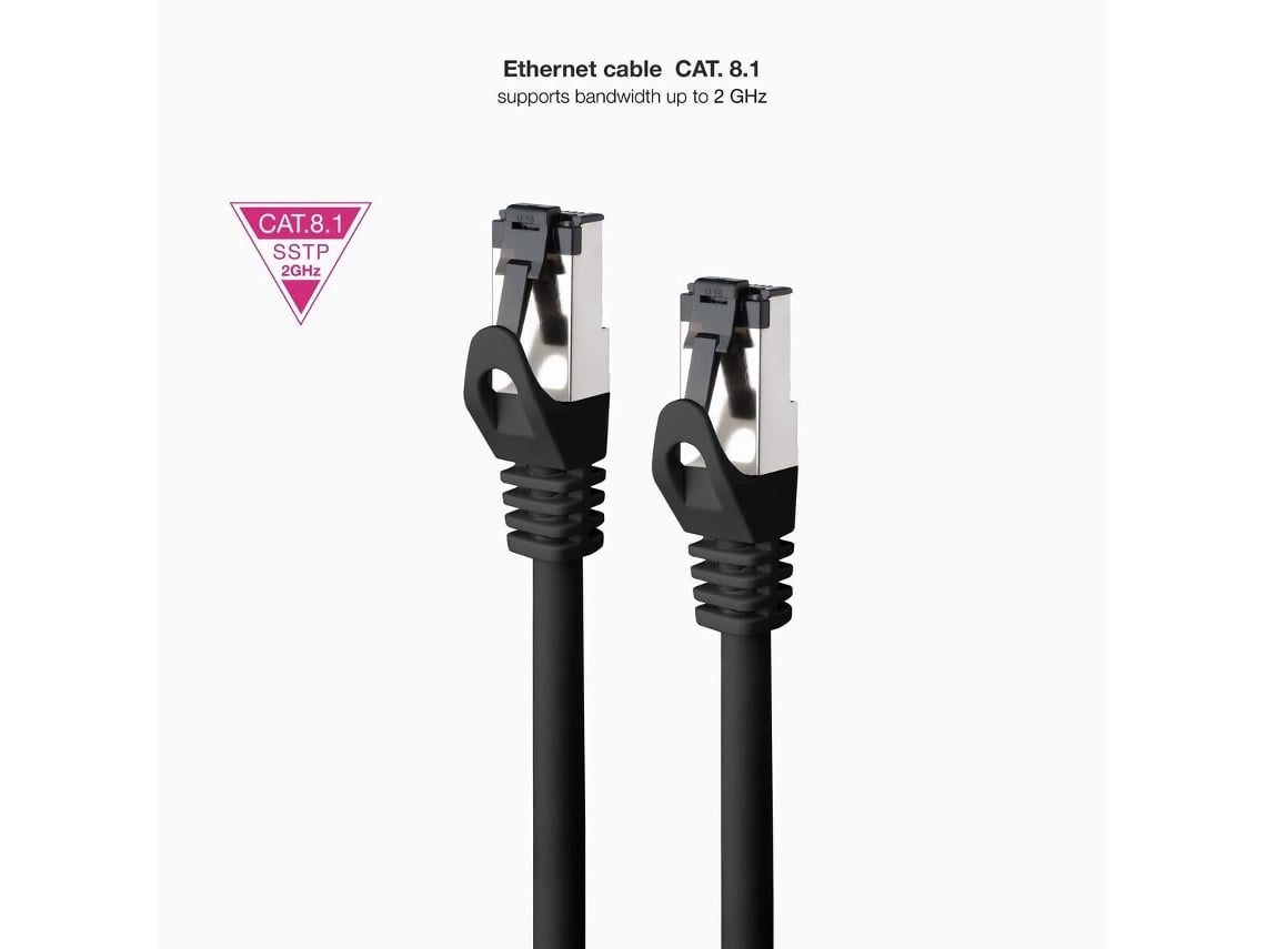 Cabo de Rede RJ45 SSTP Nanocable 10.20.2007-BK Cat.8.1/ 7m/ Preto - Imagem 5