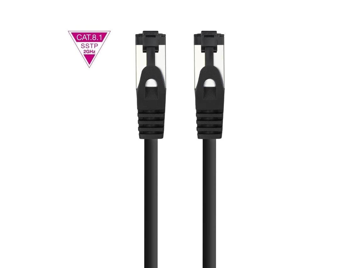 Cabo de Rede RJ45 SSTP Nanocable 10.20.2007-BK Cat.8.1/ 7m/ Preto - Imagem 6