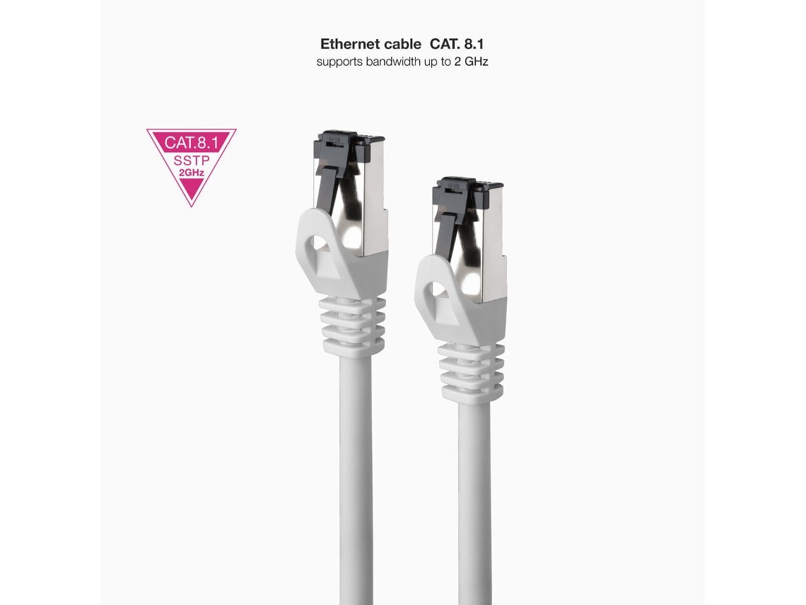 Cabo de Rede RJ45 SSTP Nanocable 10.20.2010 Cat.8.1/ 10m/ Cinzento - Imagem 3