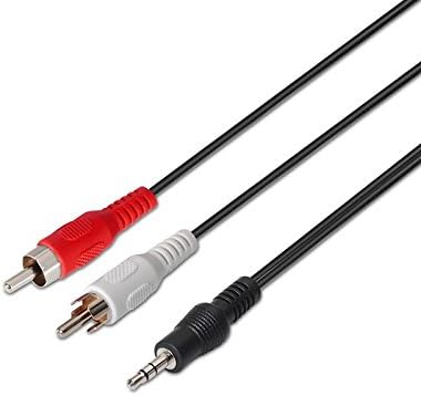 Cabo Estéreo Nanocable 10.24.0305/ Jack 3.5 Macho - 2x RCA Macho/ 5m/ Preto - Imagem 4