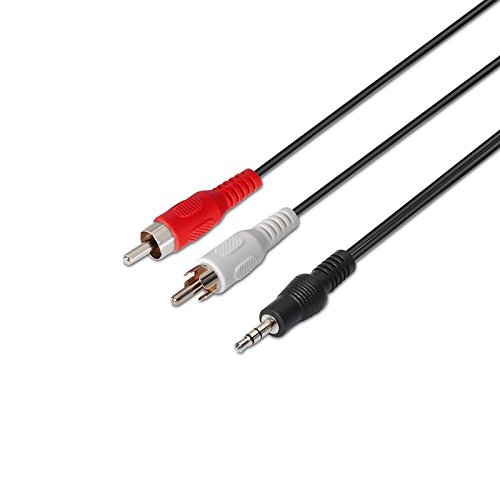 Cabo Estéreo Nanocable 10.24.0310/ Jack 3.5 Macho - 2x RCA Macho/ 10m/ Preto - Imagem 4