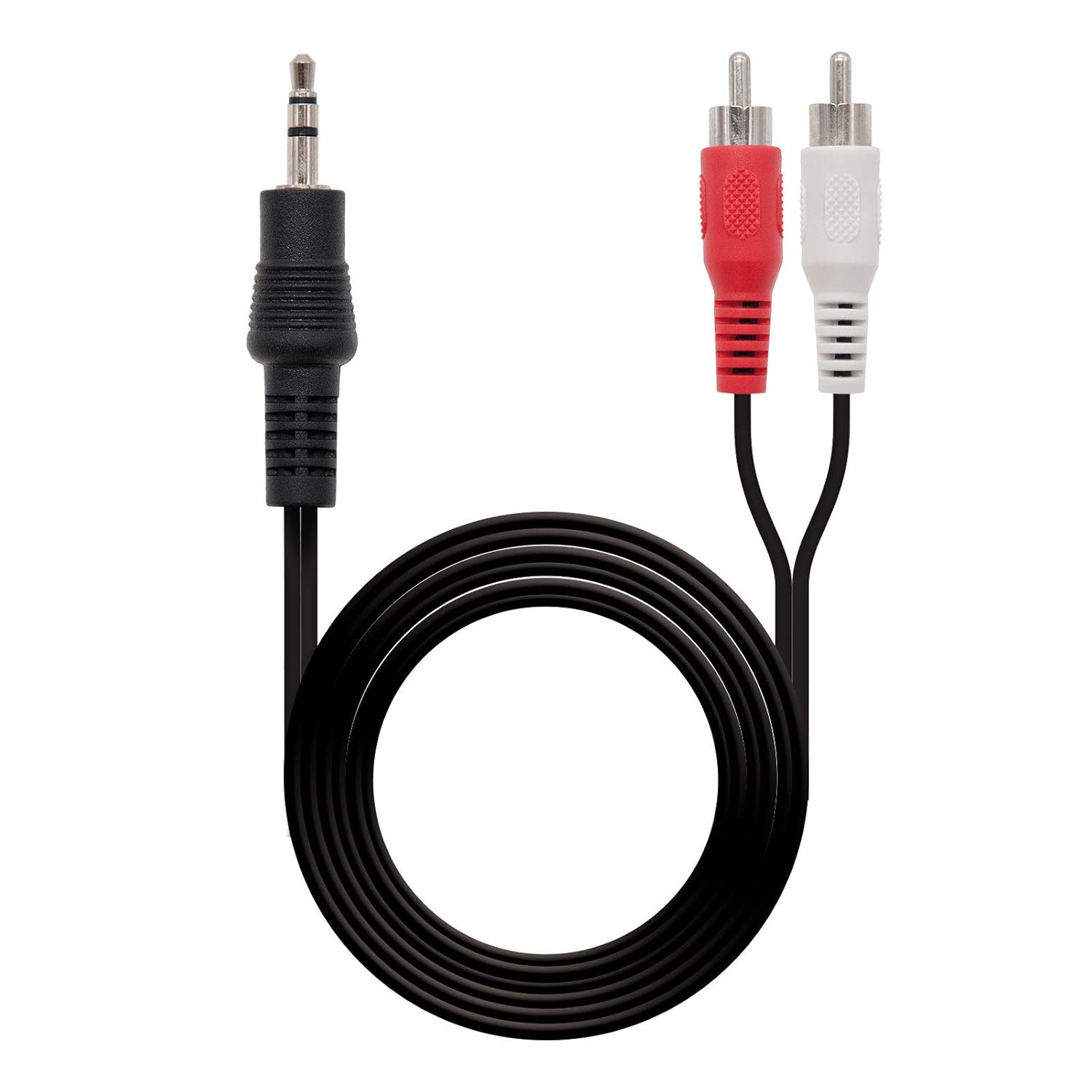 Cabo Estéreo Nanocable 10.24.0310/ Jack 3.5 Macho - 2x RCA Macho/ 10m/ Preto