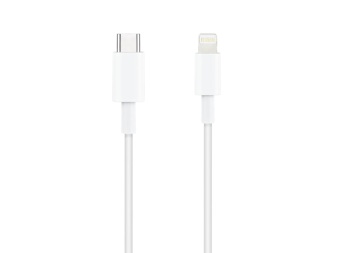 Cabo USB 2.0 Tipo-C Lightning Nanocable 10.10.0602/ USB Tipo-C Macho - Lightning Macho/ 2m/ Branco - Imagem 3