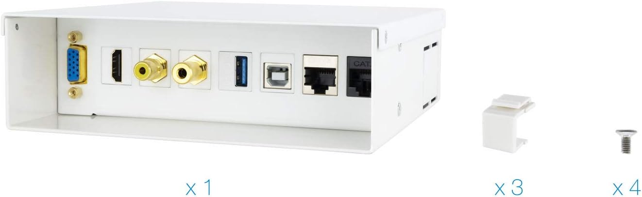 Caixa de Conexões Nanocable 10.35.0003/ VGA - HDMI - Jack 3.5 - RCA - USB 3.0 - USB 2.0 - 2x RJ45 - Imagem 9