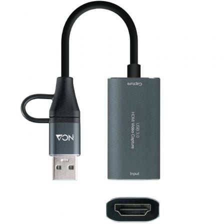 Capturadora de Vídeo Externa Nanocable 10.15.0001/ USB Tipo-C - USB 3.0 - Imagem 2