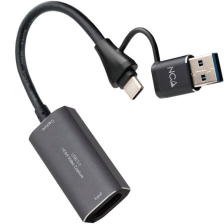 Capturadora de Vídeo Externa Nanocable 10.15.0001/ USB Tipo-C - USB 3.0