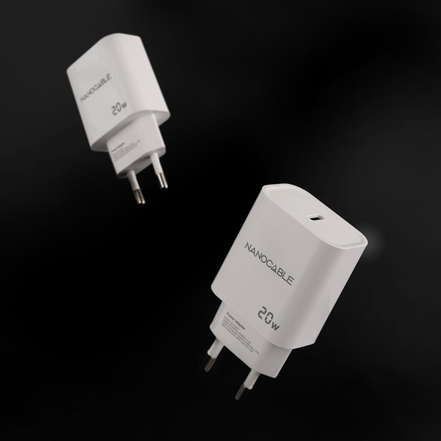 Carregador de Parede Nanocable 10.10.2005/ 1xUSB Tipo-C/ 20W/ Branco - Imagem 4