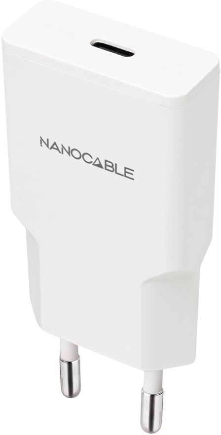 Carregador de Parede Nano Cable 25W 1x USB-C Power Delivery Branco