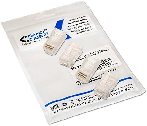 Conetor RJ45 Nanocable 10.21.0102-100/ Cat.5e/ 100 unidades - Imagem 5