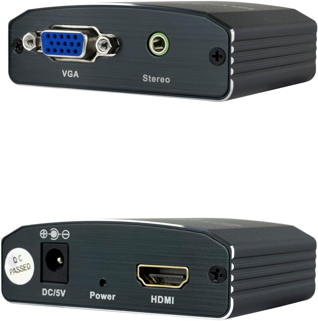 Conversor Nanocable 10.16.2101-BK/ HDMI Fêmea - VGA Fêmea/ Jack 3.5 Fêmea/ 15cm/ Preto - Imagem 4