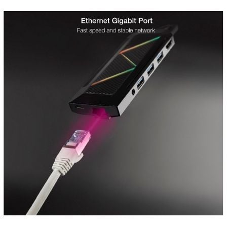 Docking USB Tipo-C Nanocable 10.16.0901/ 3xUSB/ 1xUSB Tipo-C PD/ 1xHDMI/ 1xRJ45/ 1xLeitor de Cartões SD TF/ Áudio - Imagem 4
