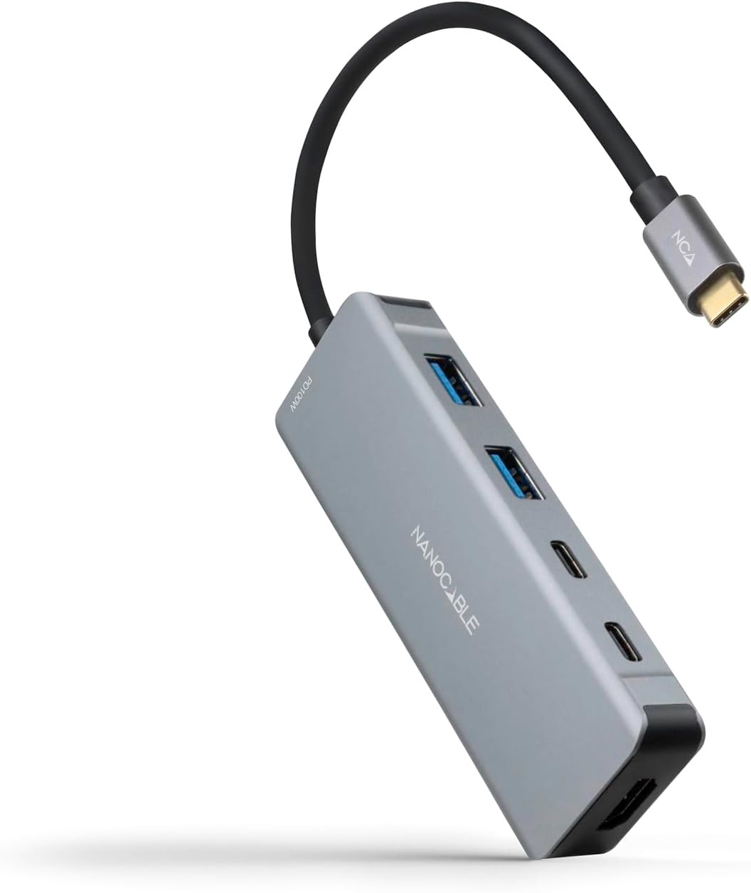 Docking Tipo-C Nanocable 10.16.1006/ 2xUSB/ 1xHDMI 4K/ 2xUSB Tipo-C/ 1xUSB Tipo-C PD