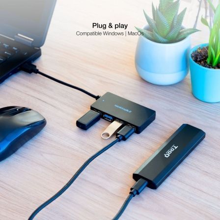 Hub USB 3.0 Nanocable 10.16.4403/ 4xUSB - Imagem 4
