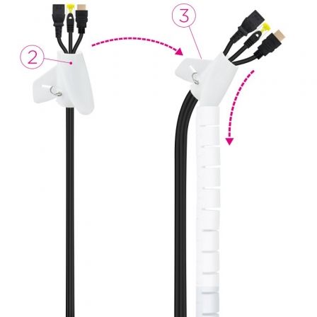 Organizador de Cabos em Espiral Nanocable 10.36.0003-W/ 3m - Imagem 3