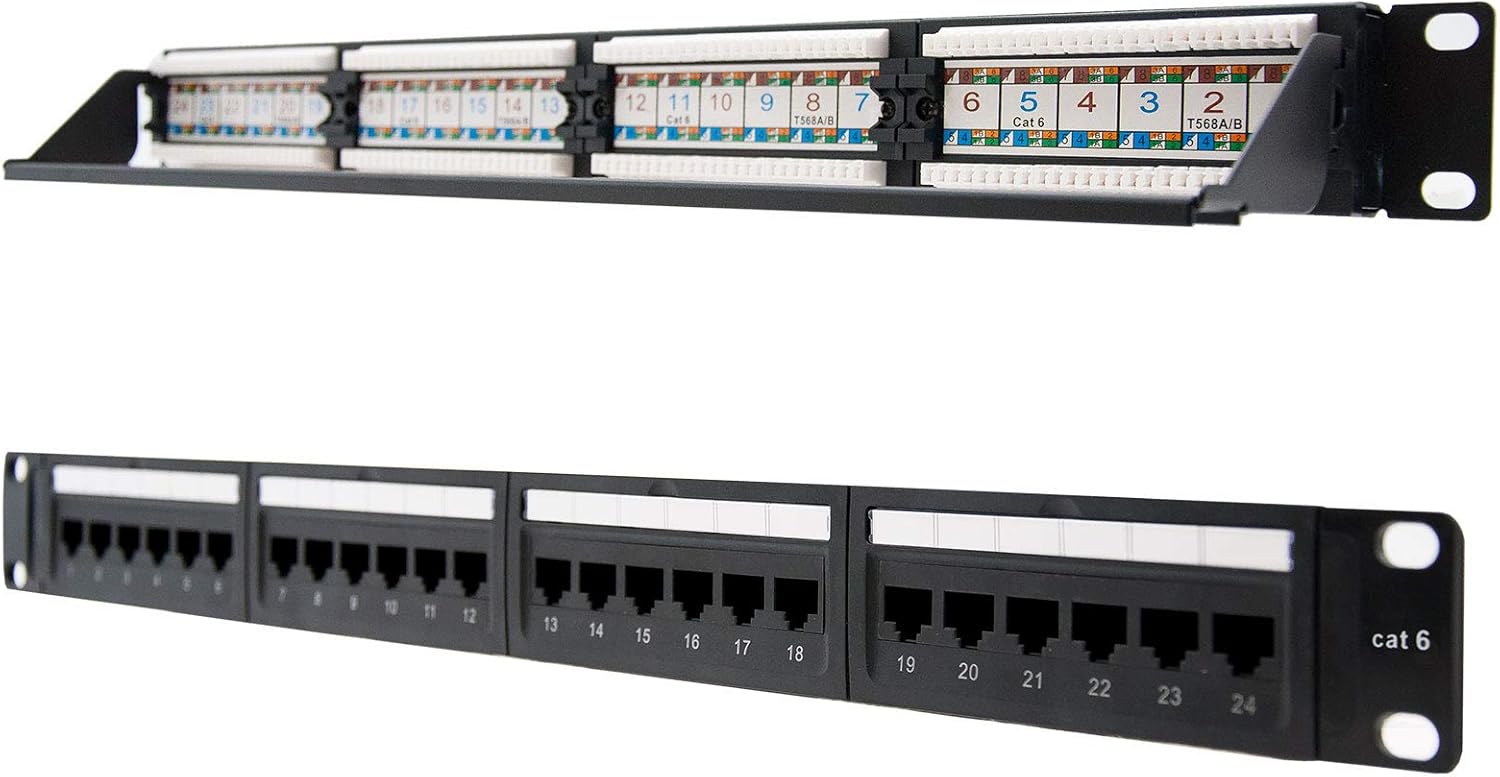 Patch Panel Nanocable 10.21.3124/ 24 Portas/ Cat.6/ Altura 1U