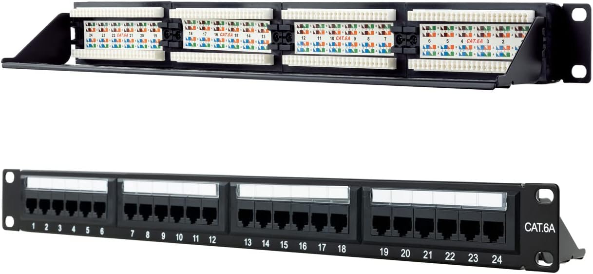 Patch Panel Nanocable 10.21.4124/ 24 Portas/ Cat.6a/ Altura 1U - Imagem 2