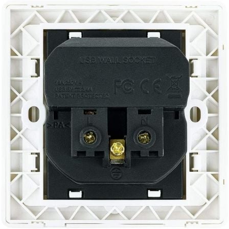 Roseta de Parede Nanocable 10.35.0010/ 1 Schuko/ 2 USB - Imagem 4