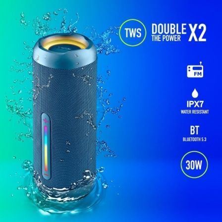 Altifalante com Bluetooth NGS Roller Furia 2/ 30W/ 2.0/ Azul - Imagem 4