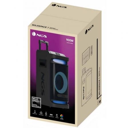 Coluna Portátil com Bluetooth NGS Wild Space 1/ 900W - Imagem 4