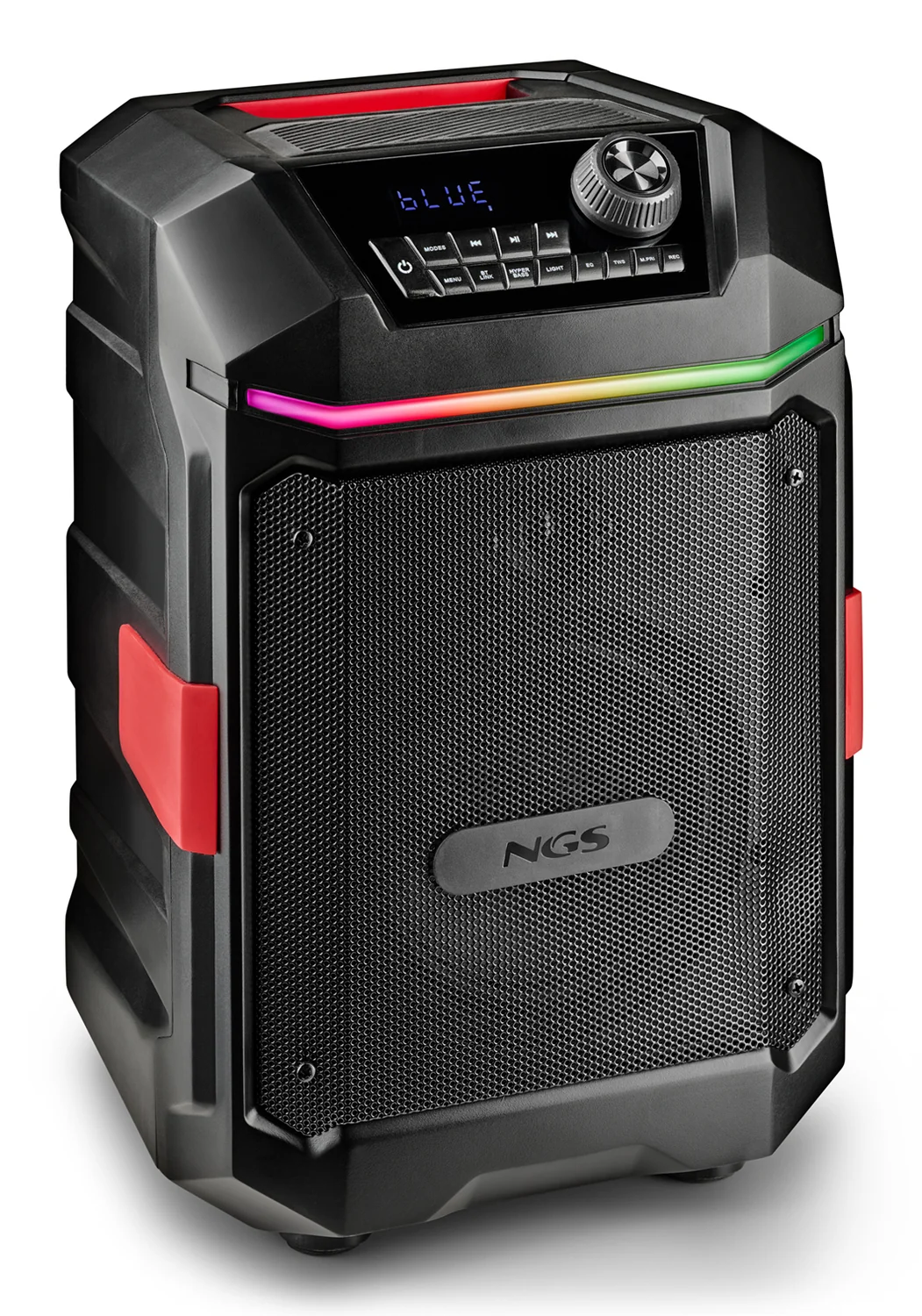 Coluna Portátil NGS Wild Bash Compact 240W Bluetooth 5.4 IPX6 USB/TF TWS RGB Preto