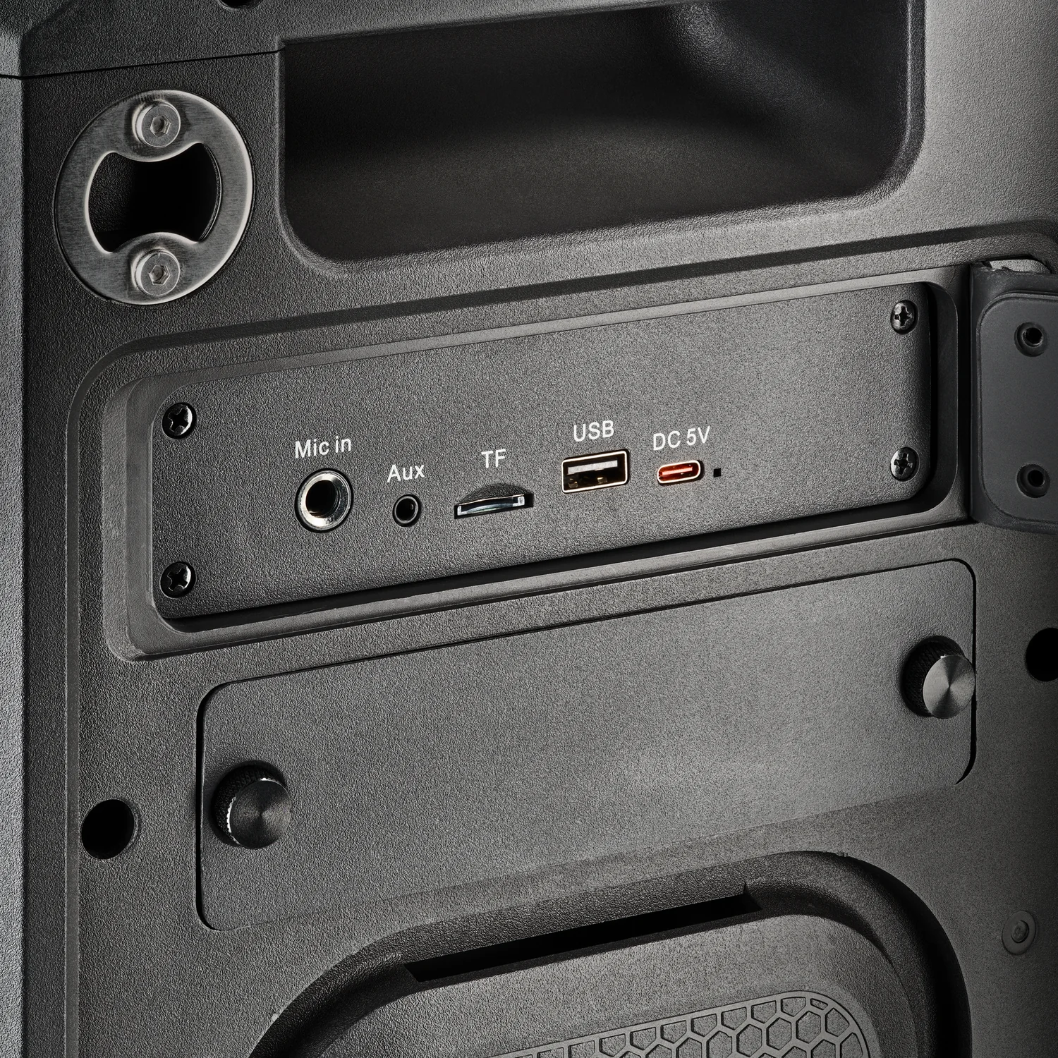 Coluna Portátil NGS Wild Bash Compact 240W Bluetooth 5.4 IPX6 USB/TF TWS RGB Preto - Imagem 5