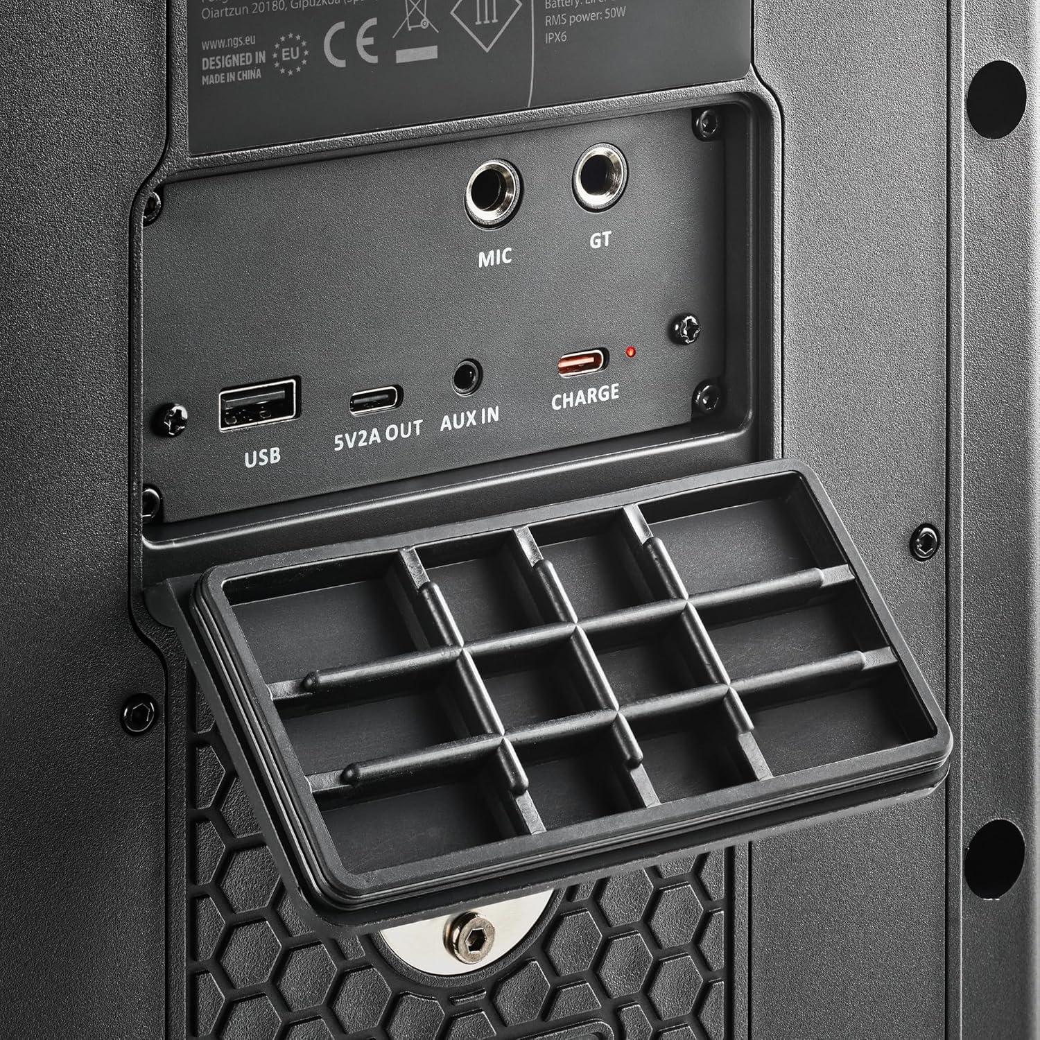 Coluna Portátil NGS Wild Bash 300W com Bluetooth Preto - Imagem 9