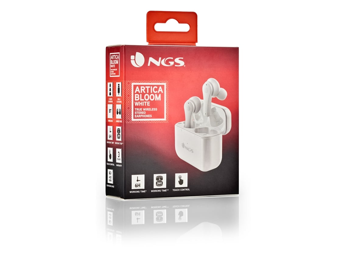 Auriculares Bluetooth NGS Ártica Bloom com estojo de carregamento/ Autonomia 6h/ Brancos - Imagem 11