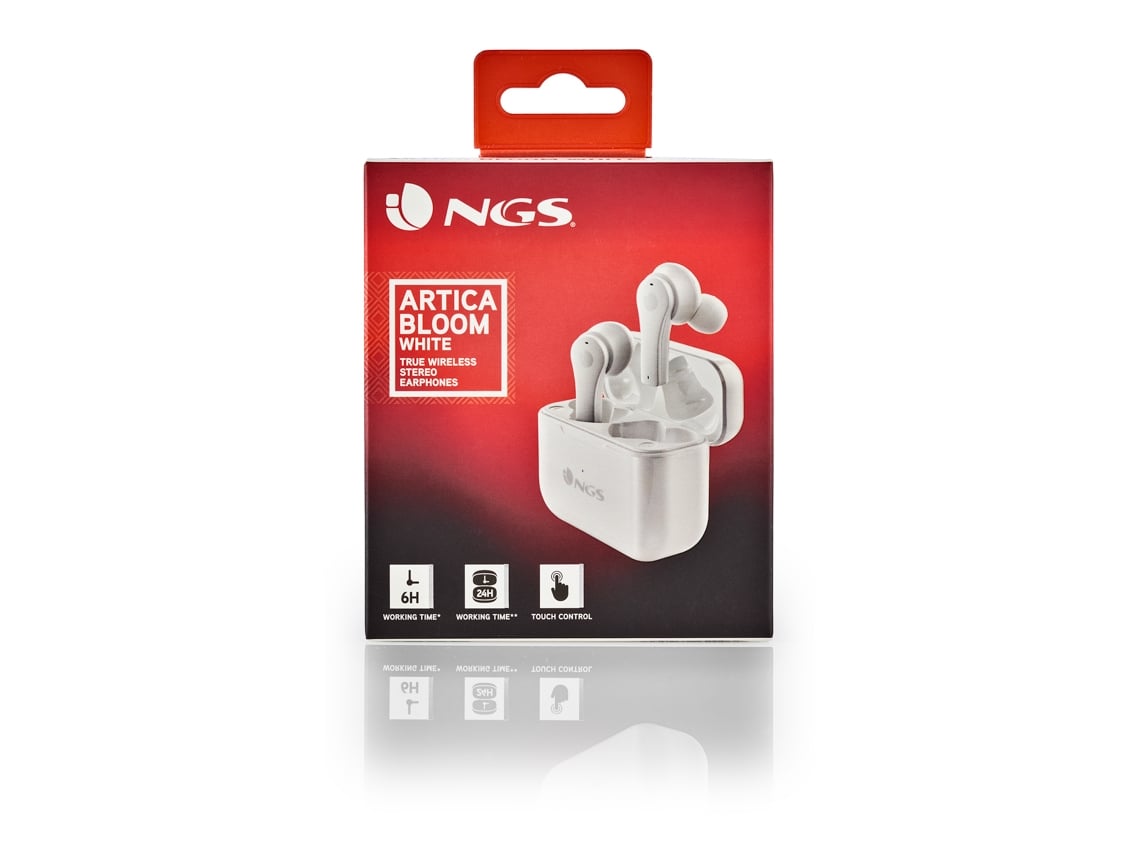 Auriculares Bluetooth NGS Ártica Bloom com estojo de carregamento/ Autonomia 6h/ Brancos - Imagem 10