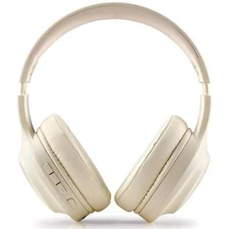 Auriculares Bluetooth NGS Artica Glacier Circumaural Microfone Bateria 75h Bege - Imagem 2