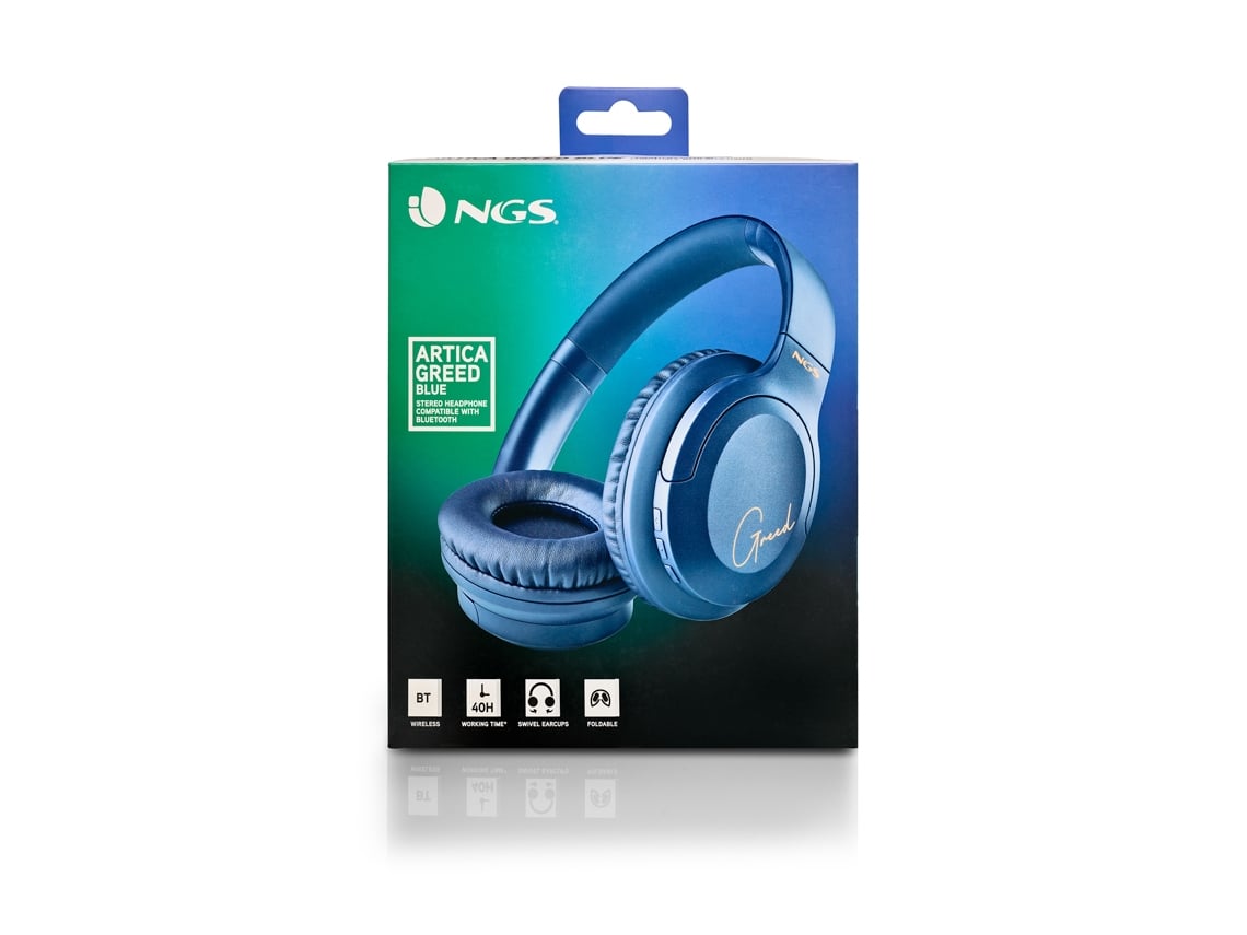 Auriculares Sem Fios NGS Artica Greed/ com Microfone/ Bluetooth/ Azuis - Imagem 12