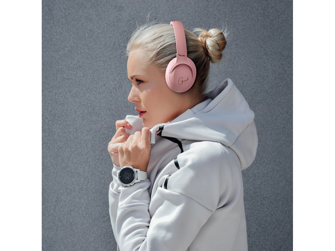 Auscultadores Sem Fios NGS Artica Greed/ com Microfone/ Bluetooth/ Rosa - Imagem 11