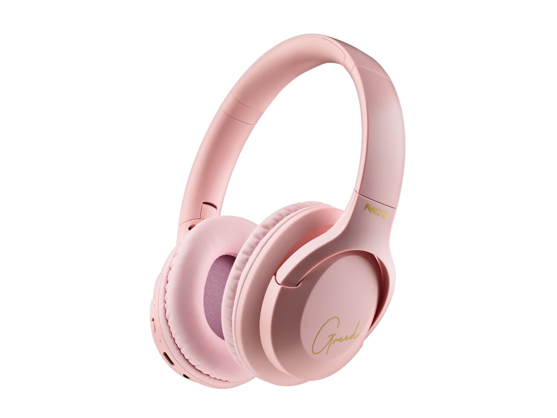 Auscultadores Sem Fios NGS Artica Greed/ com Microfone/ Bluetooth/ Rosa