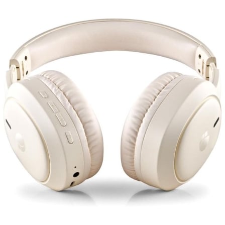 Auriculares Bluetooth NGS Artica Tempest 80h Autonomia Drivers 40mm Multiponto Bege - Imagem 2