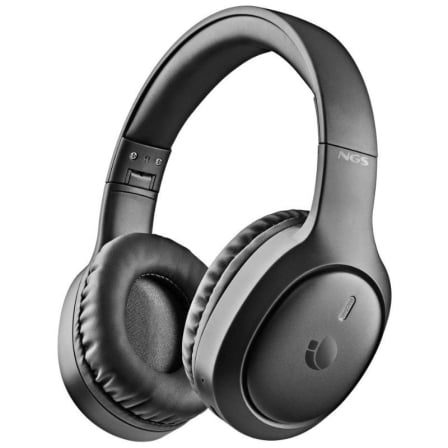 Auriculares Bluetooth NGS Artica Tempest 40mm Drivers 80h Bateria USB-C Microfone Preto