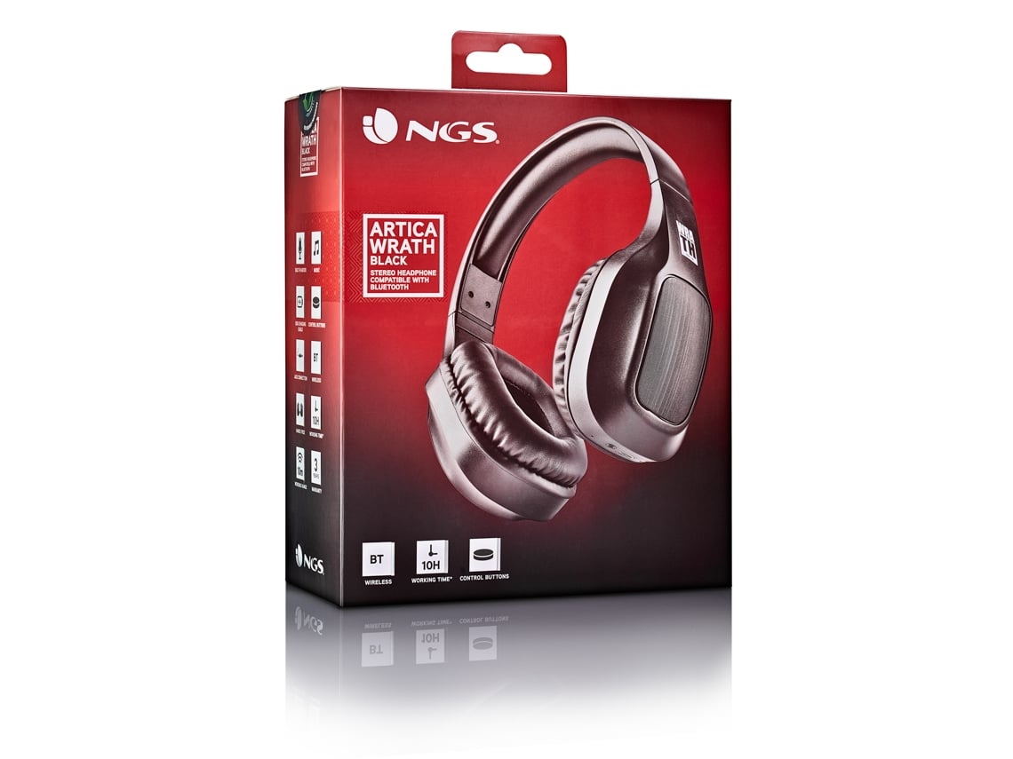 Auriculares Sem Fios NGS Artica Wrath/ com Microfone/ Bluetooth/ Pretos - Imagem 12