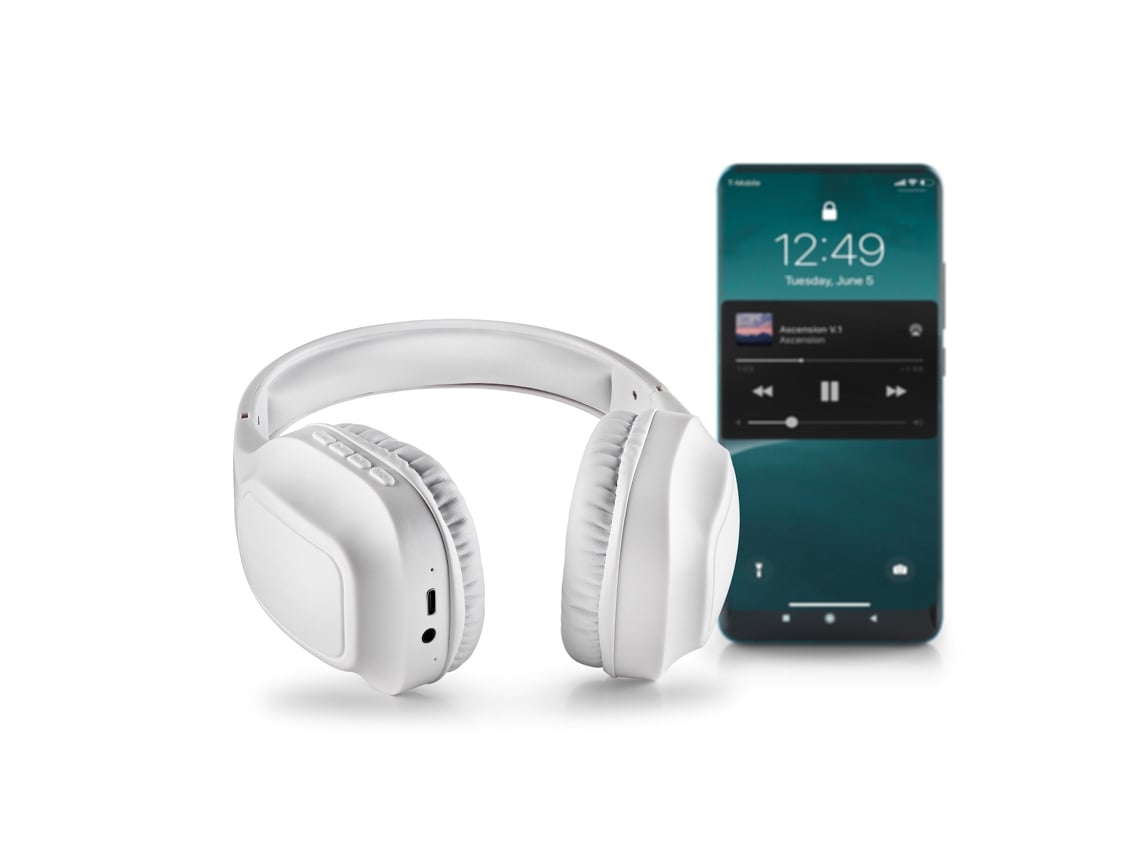 Auscultadores Sem Fios NGS Artica Wrath/ com Microfone/ Bluetooth/ Brancos - Imagem 9