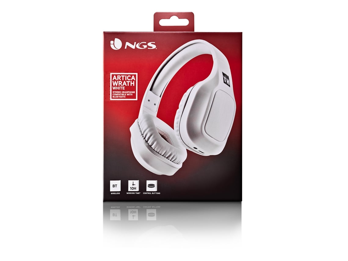 Auscultadores Sem Fios NGS Artica Wrath/ com Microfone/ Bluetooth/ Brancos - Imagem 11
