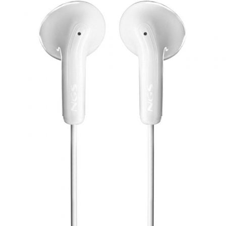 Auscultadores Intra-auriculares NGS Cross Flip / com Microfone / Jack 3.5 / Brancos - Imagem 3