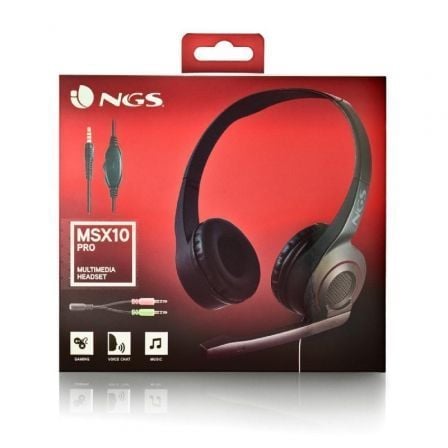 Auriculares NGS MSX 10 Pro/ com Microfone/ Jack 3.5/ Pretos - Imagem 5