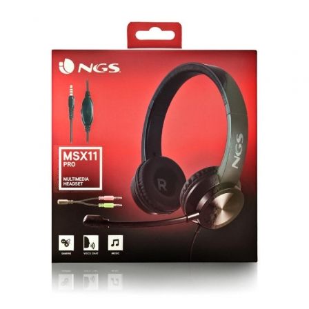 Auscultadores NGS MSX 11 Pro/ com Microfone/ Jack 3.5/ Pretos - Imagem 5