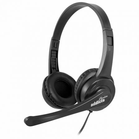 Auscultadores NGS VOX505 USB/ com Microfone/ USB/ Pretos