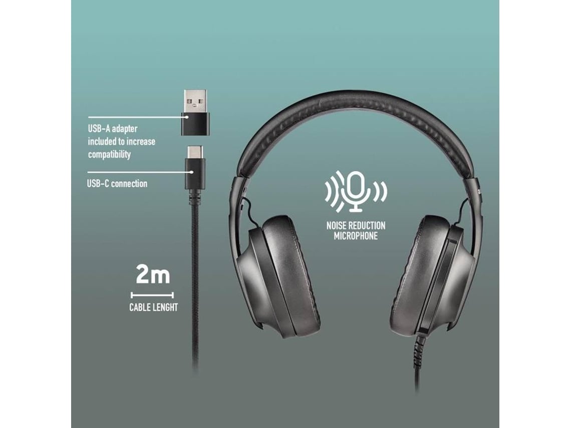 Auriculares NGS VOX805 USB-C/ com Microfone/ USB Tipo-C/ Pretos - Imagem 7